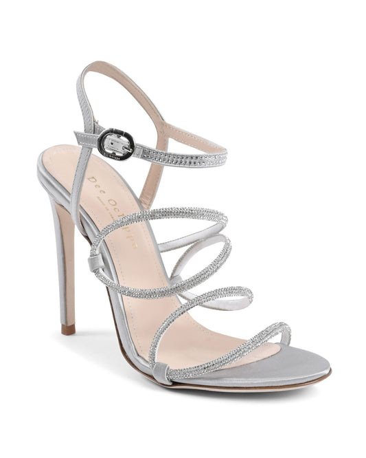 Shine Light Grey Rhinestone Heels - Luxury Italian Sparkle Shoes for VIP Events - Style Queenz