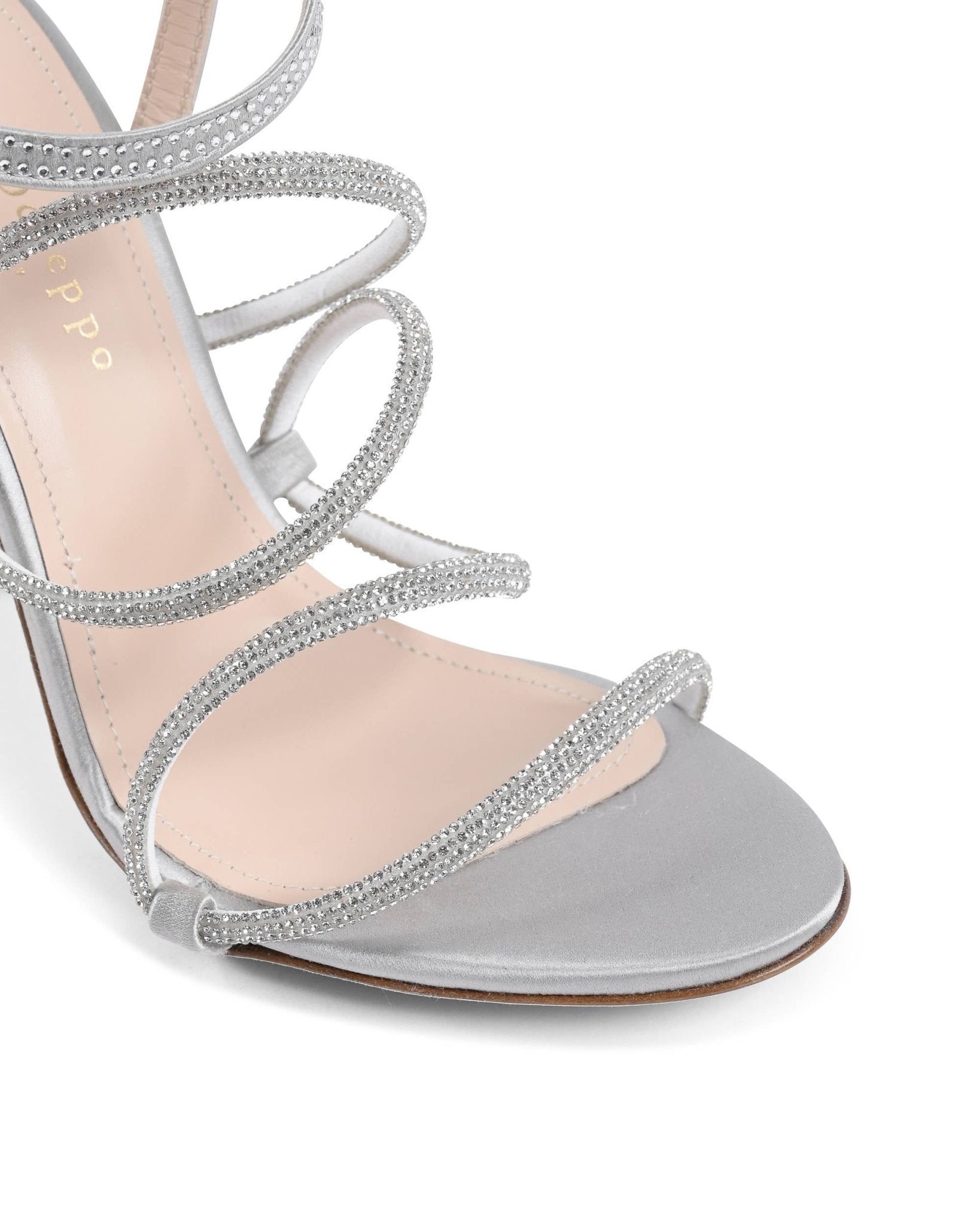 Shine Light Grey Rhinestone Heels - Luxury Italian Sparkle Shoes for VIP Events - Style Queenz