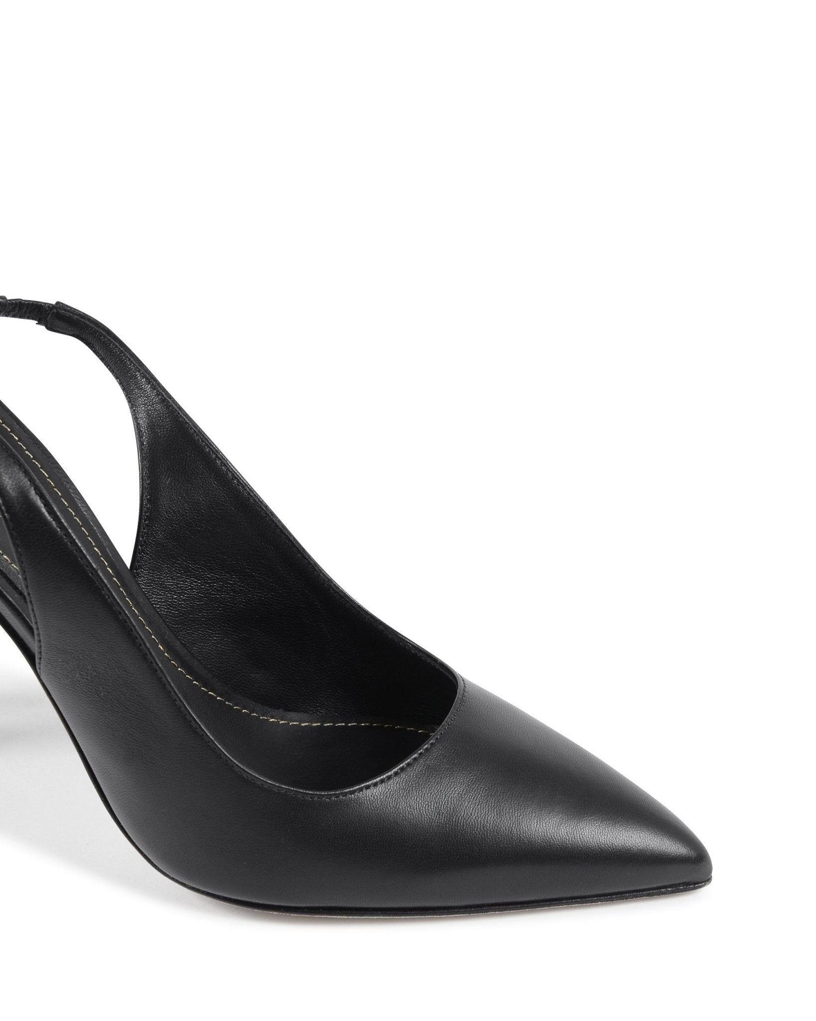 Sophie Pump Black High Heels - Italian Leather Designer Shoes - Style Queenz