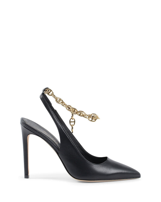 Sophie Pump Black High Heels - Italian Leather Designer Shoes - Style Queenz
