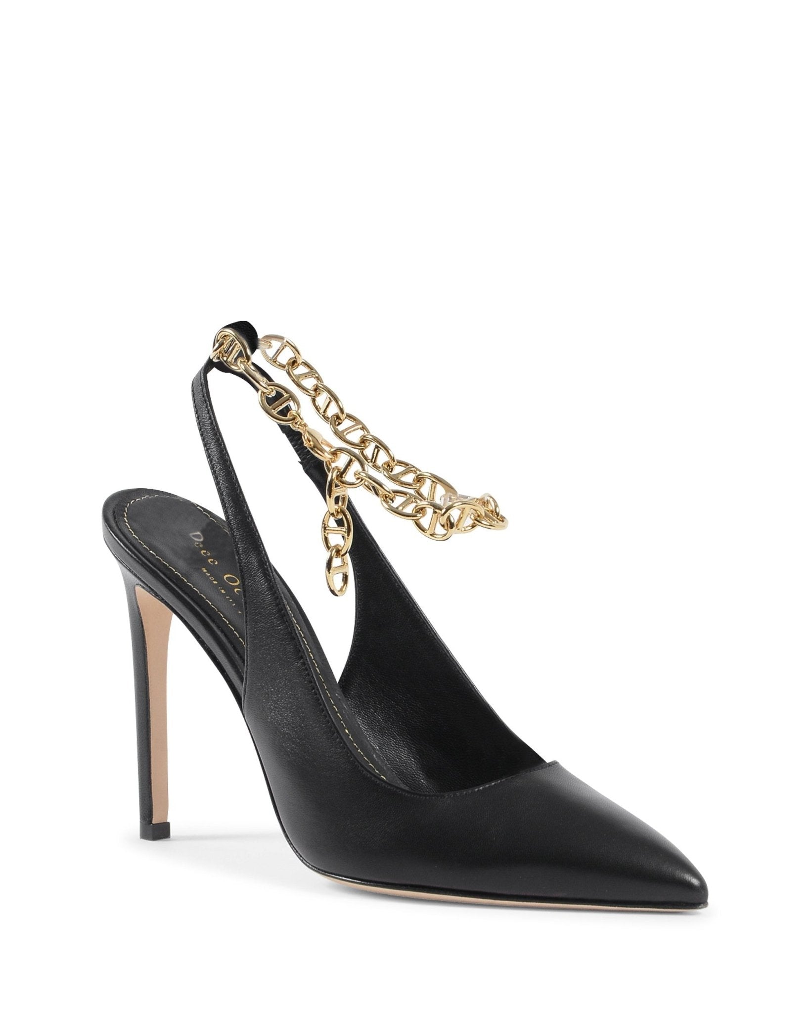 Sophie Pump Black High Heels - Italian Leather Designer Shoes - Style Queenz