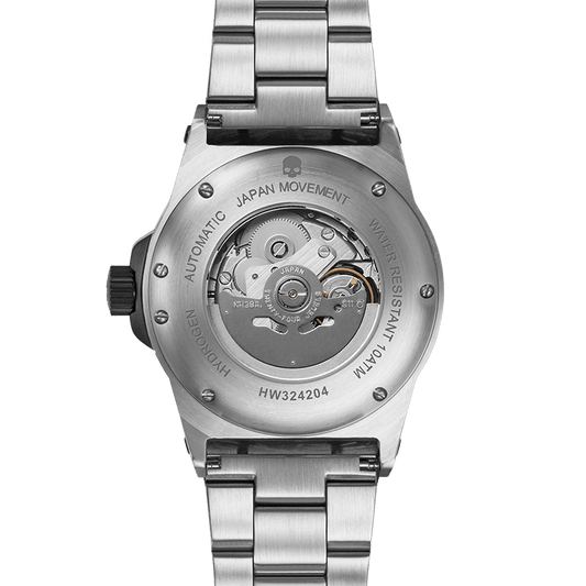 Sportivo Silver Black Dive Watch - Japanese NH35A Automatic Movement - Style Queenz