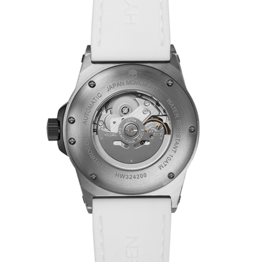 Sportivo Silver White Watch - Men's Sport Timepiece with Silicone Strap - Style Queenz