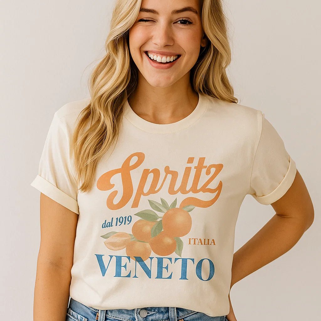 Spritz Veneto Graphic Tee - Vintage Italian Style Premium Cotton T-Shirt - Style Queenz