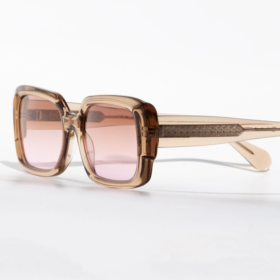 STAR DIVA Sunglasses - Retro Champagne Acetate Women's Eyewear - Style Queenz
