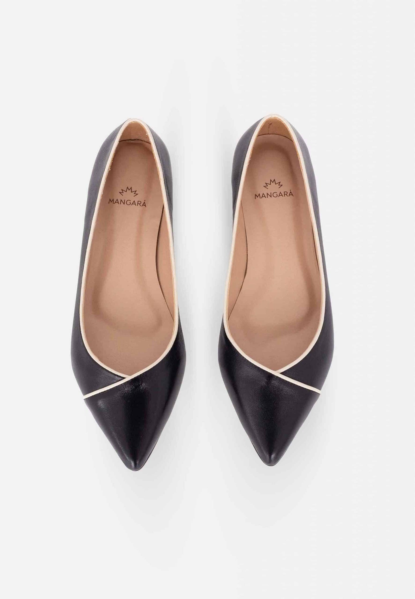 Leather Ballerinas with Low Heel