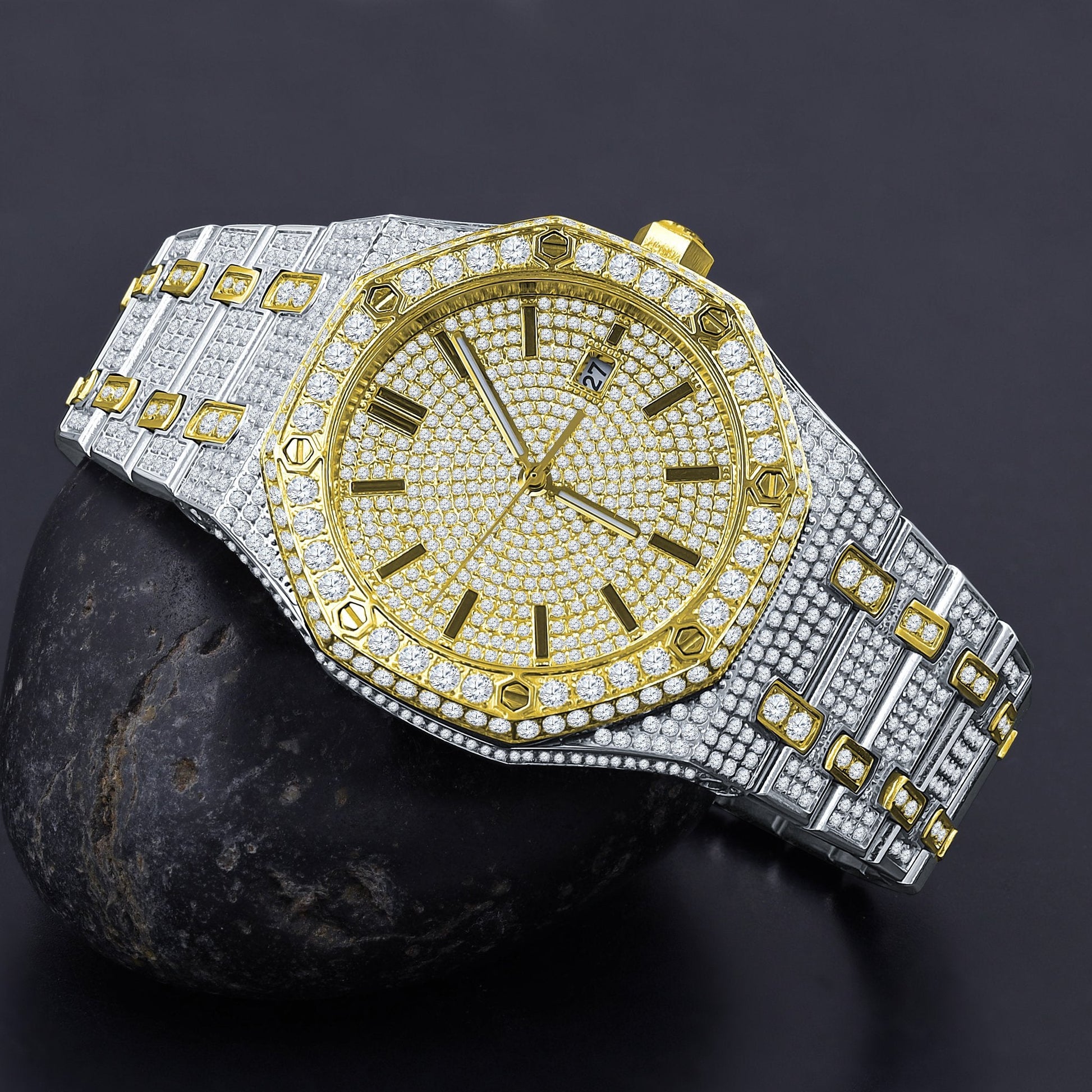 Thunderbird Stainless Steel Watch - Luxury Two - Tone Rose Gold Silver Timepiece - Style Queenz