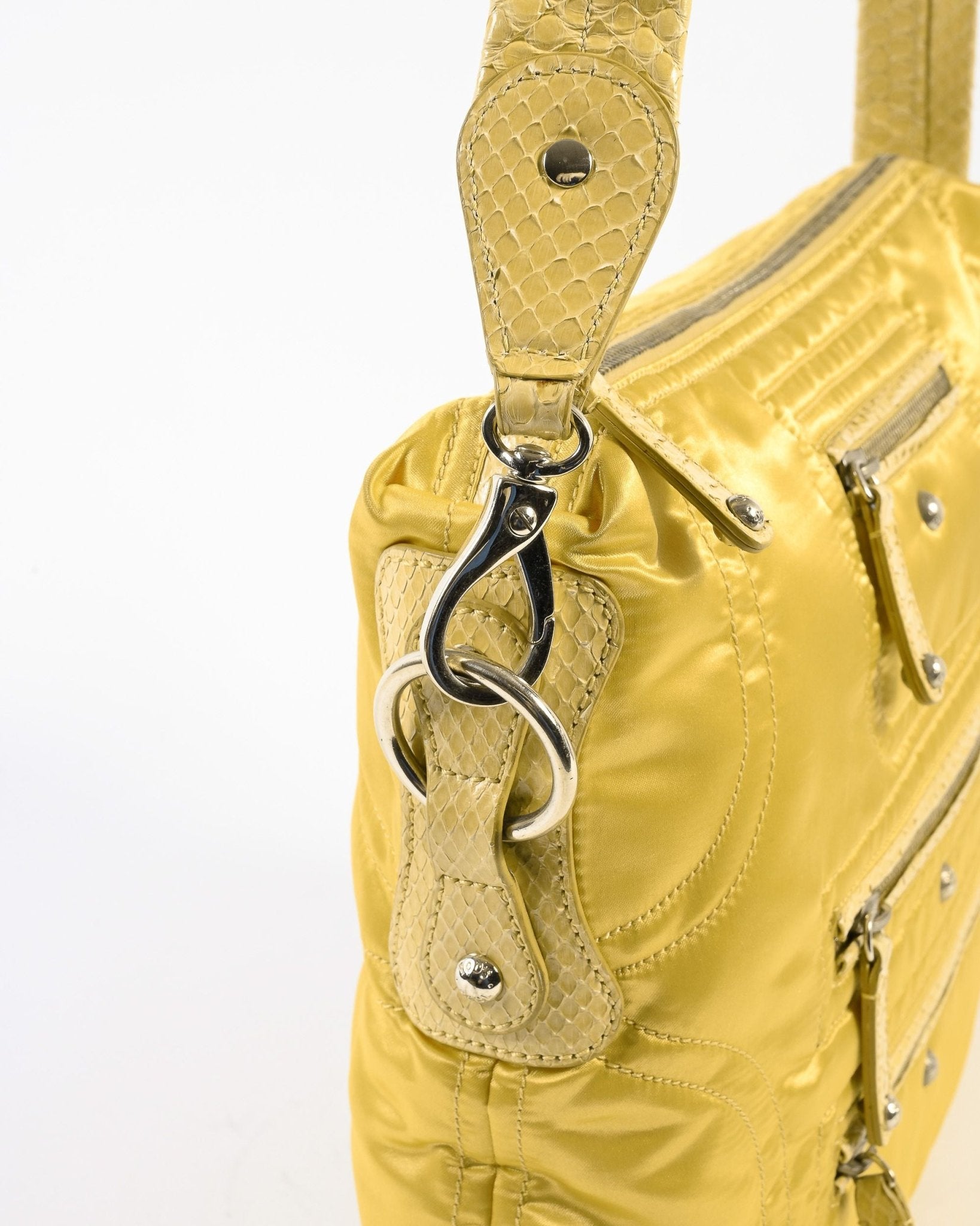 Tod's Yellow Fabric Handbag WADBB3 - Italian Designer Luxury Bag Made in Italy - Style Queenz