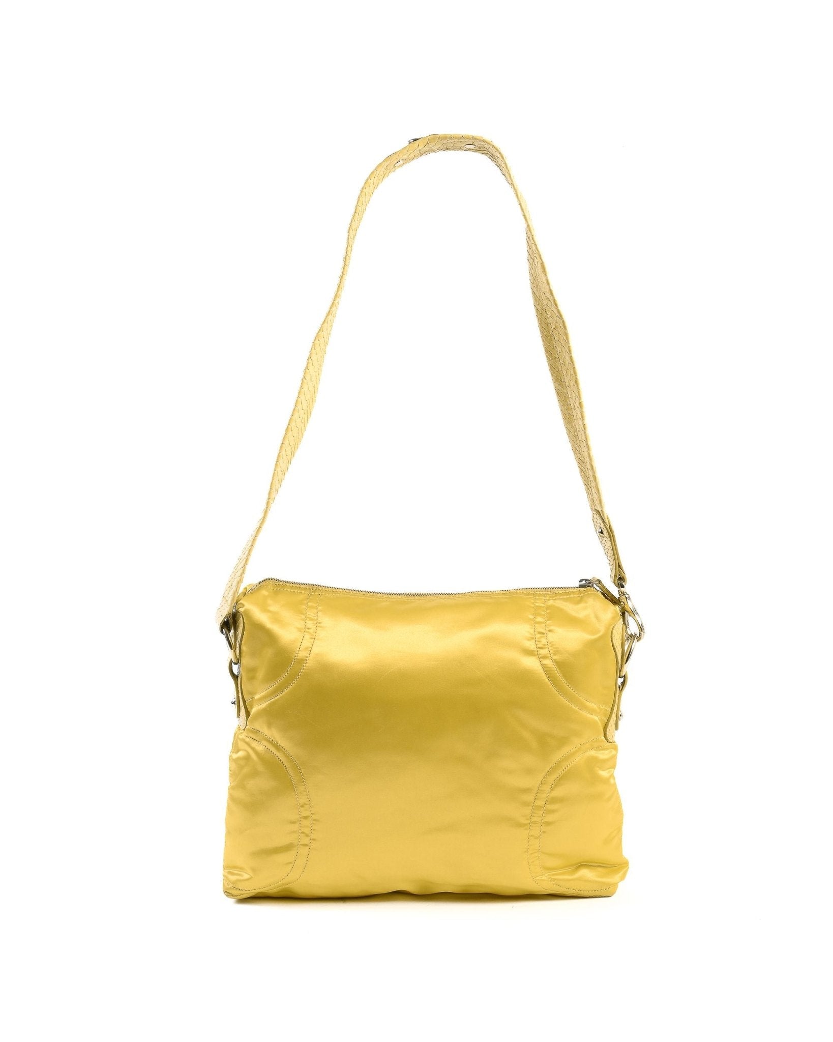 Tod's Yellow Fabric Handbag WADBB3 - Italian Designer Luxury Bag Made in Italy - Style Queenz