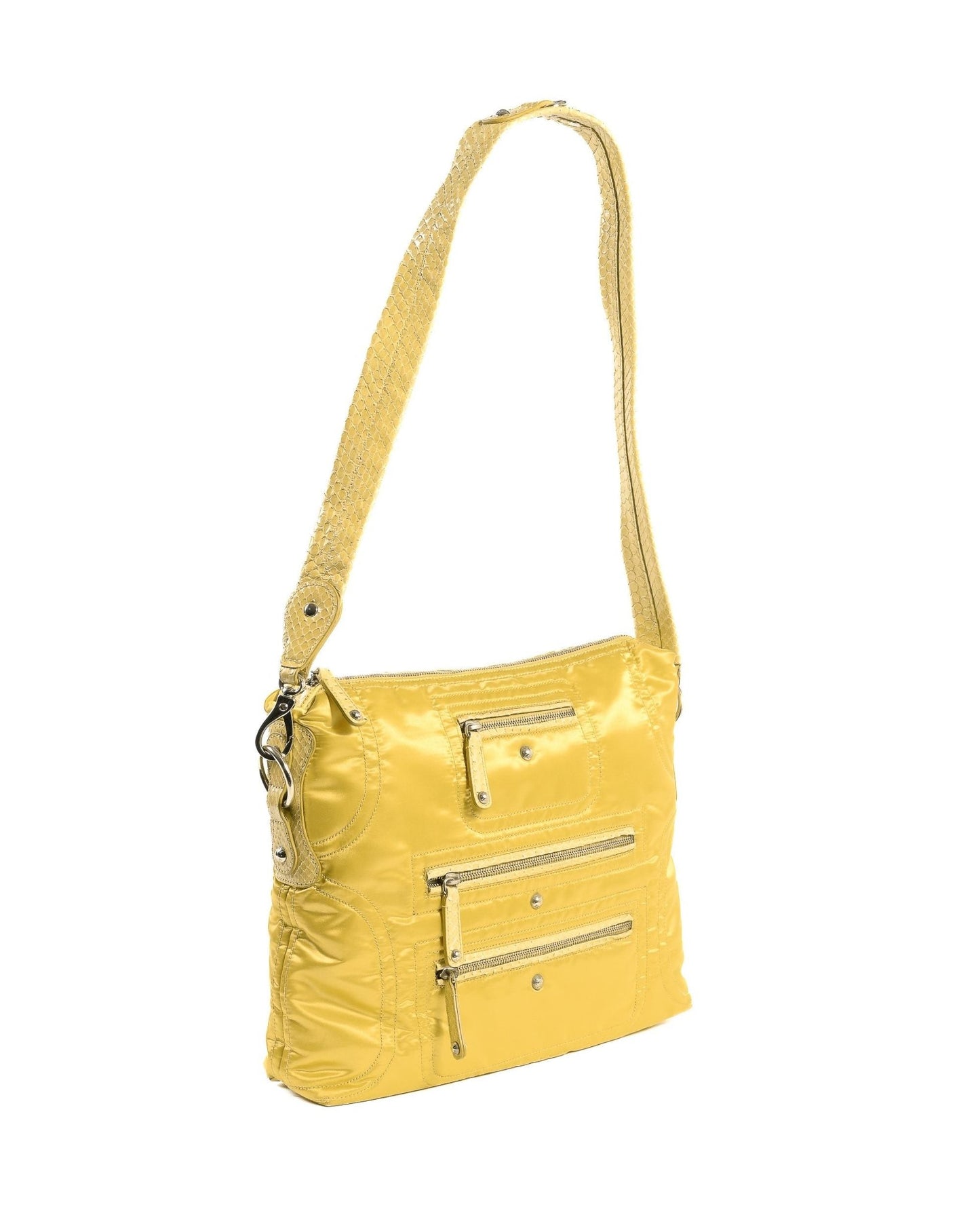 Tod's Yellow Fabric Handbag WADBB3 - Italian Designer Luxury Bag Made in Italy - Style Queenz