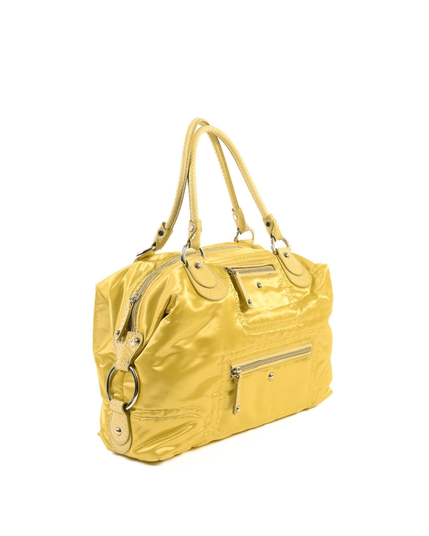 Tod's Yellow Handbag - Italian Designer Fabric Bag | Women's Luxury Accessories - Style Queenz