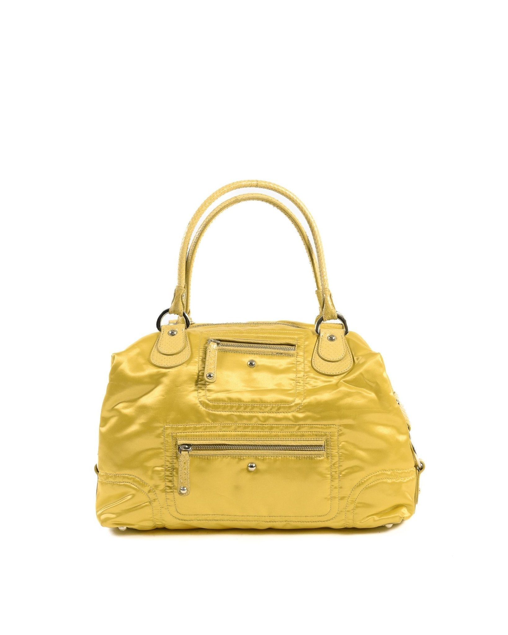 Tod's Yellow Handbag - Italian Designer Fabric Bag | Women's Luxury Accessories - Style Queenz