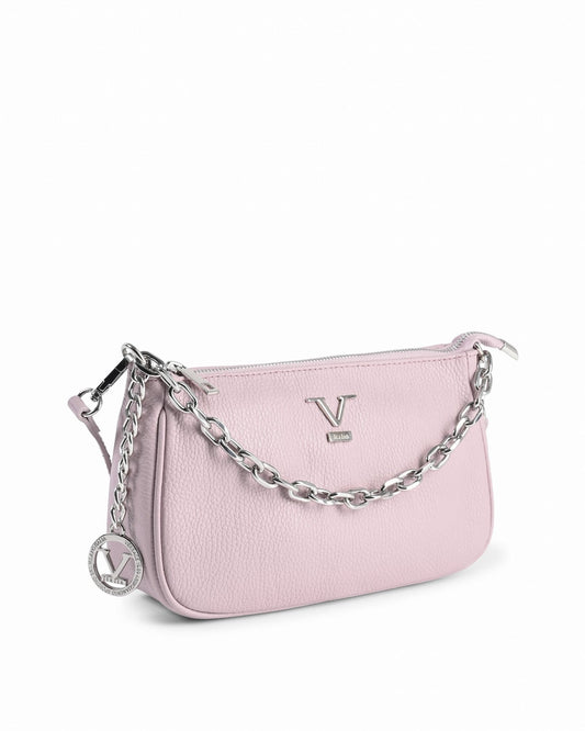 V Italia Dollaro Pink Mini Bag - Italian Leather Handbag | Women's Designer Accessories - Style Queenz