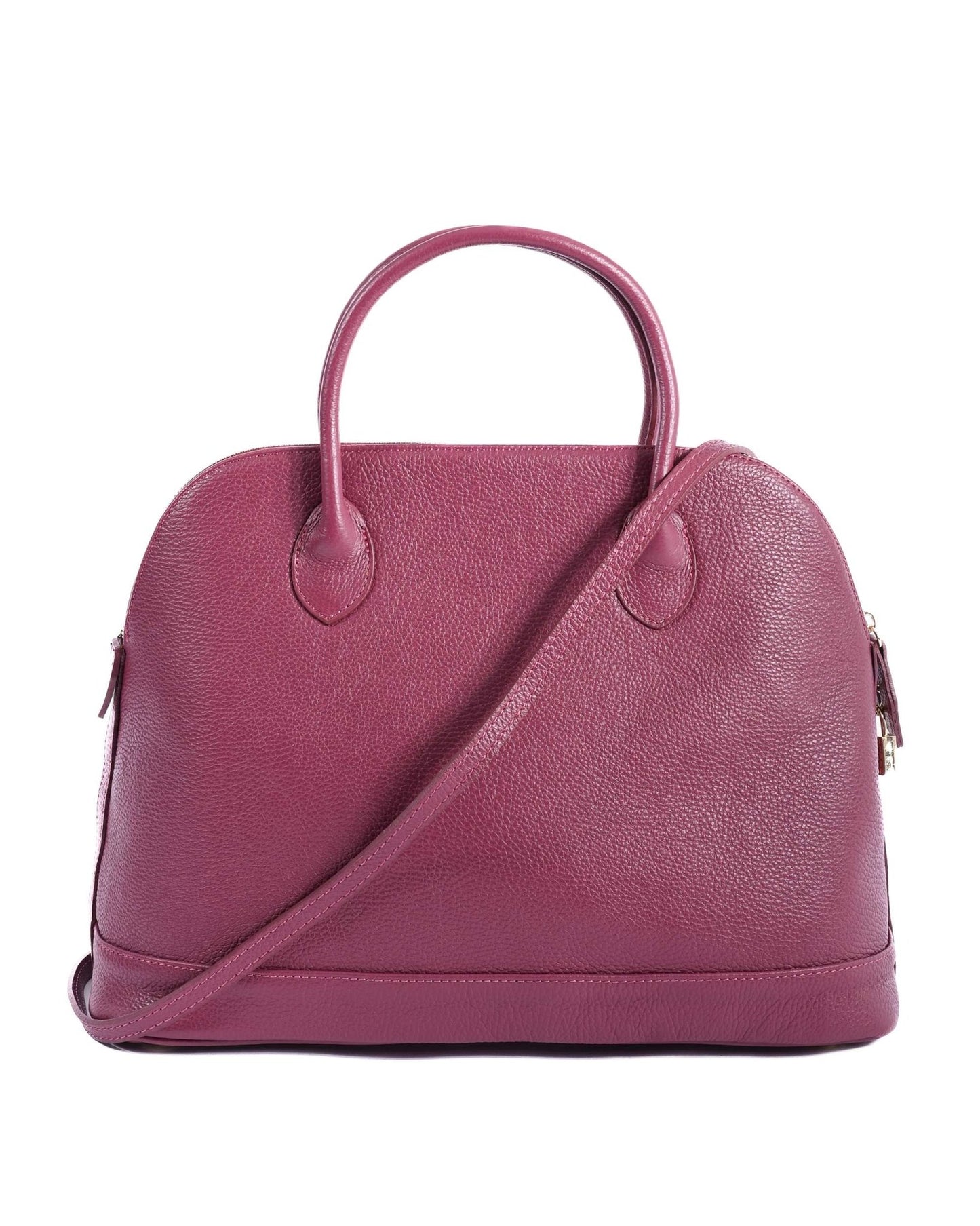V Italia Raspberry Leather Handbag - Premium Italian Craftsmanship BC10880 - Style Queenz