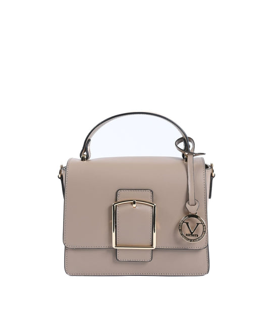 V Italia Taupe Ruga Leather Handbag - Premium Italian Craftsmanship - Style Queenz
