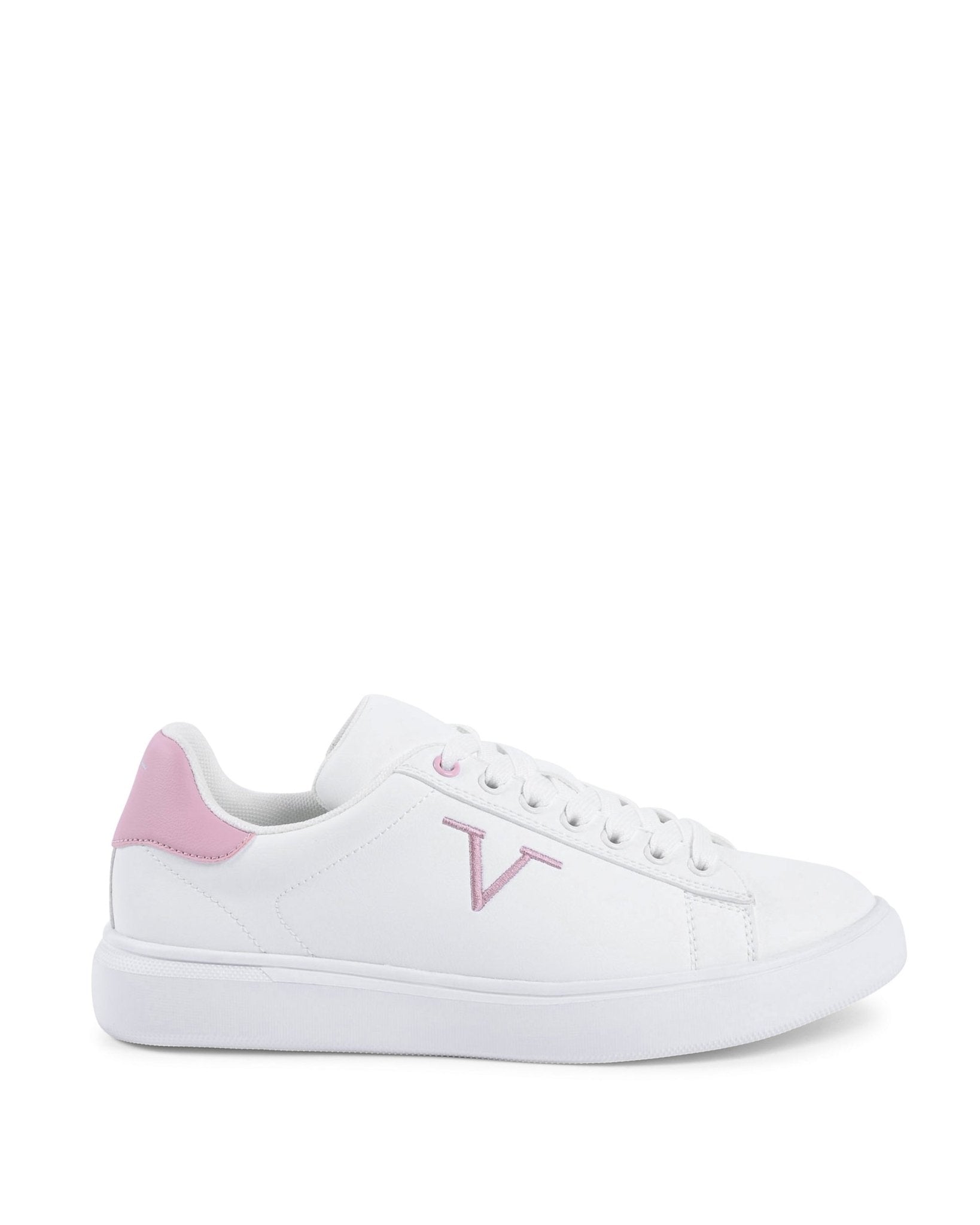 V Italia White Pink Sneakers - Designer Women's Fashion Sneakers - Style Queenz