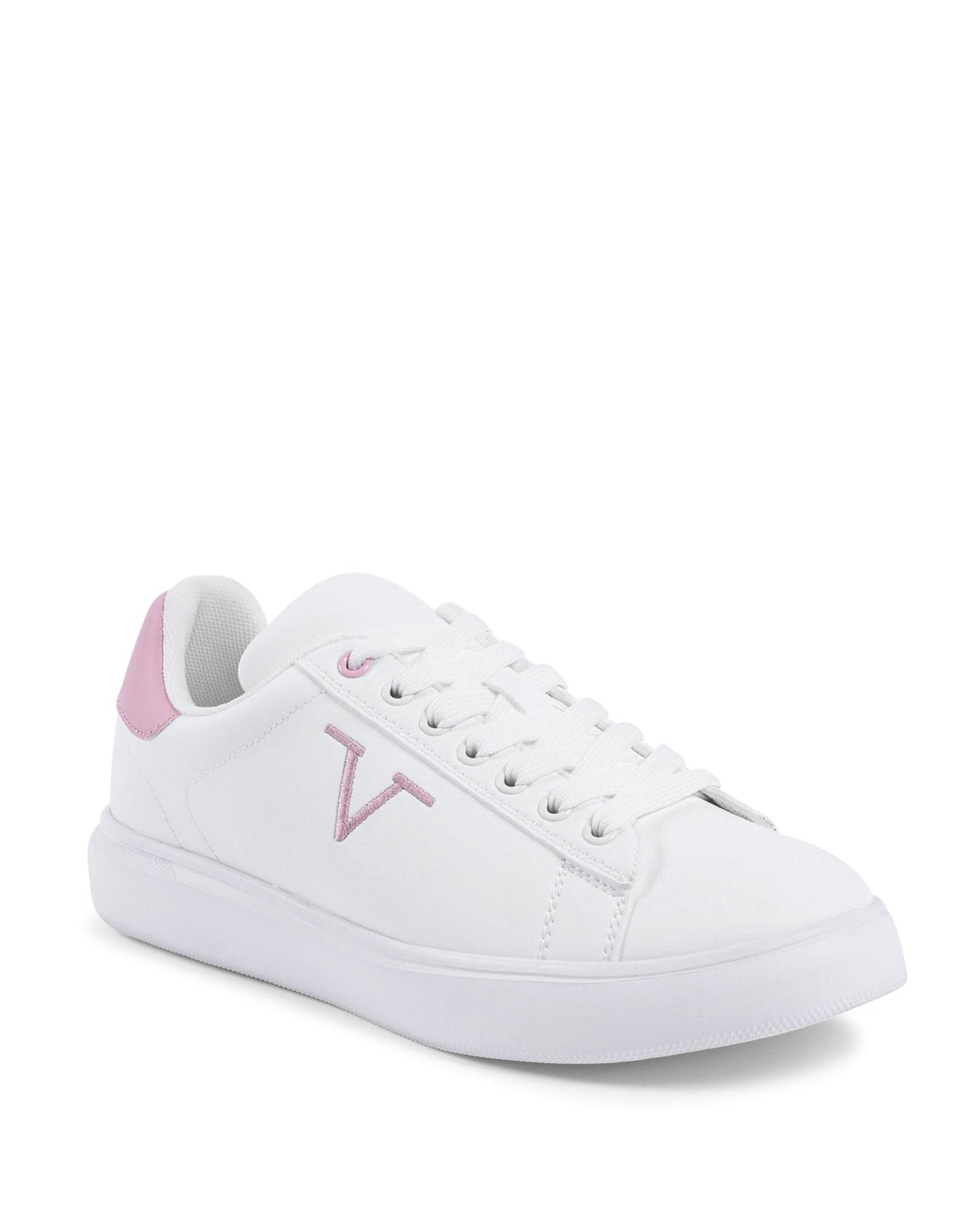 V Italia White Pink Sneakers - Designer Women's Fashion Sneakers - Style Queenz