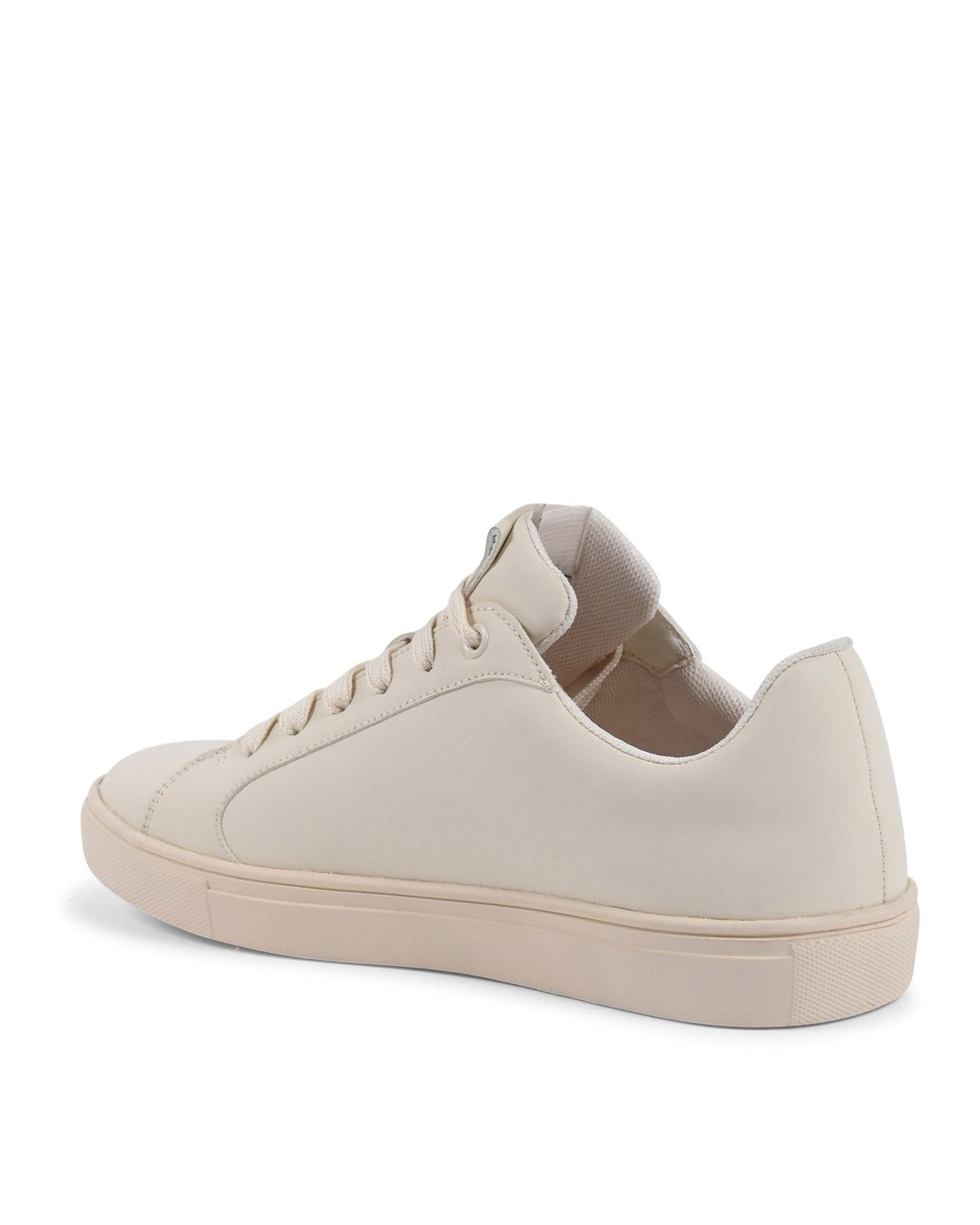 V Italia Women's Beige Sneakers - Premium Synthetic Leather Casual Footwear - Style Queenz