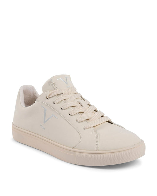 V Italia Women's Beige Sneakers - Premium Synthetic Leather Casual Footwear - Style Queenz