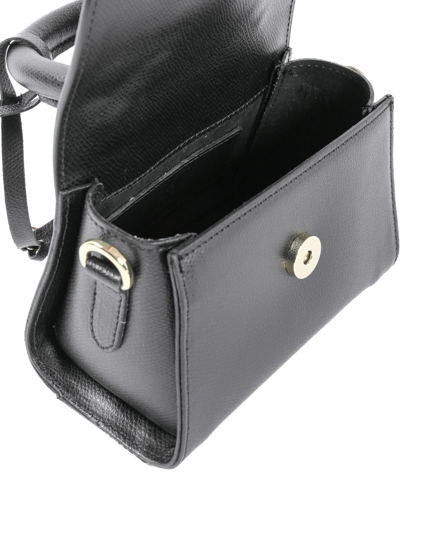 V Italia Women's Black Palmellato Leather Mini Bag GAR10V - S - Italian Designer Handbag - Style Queenz