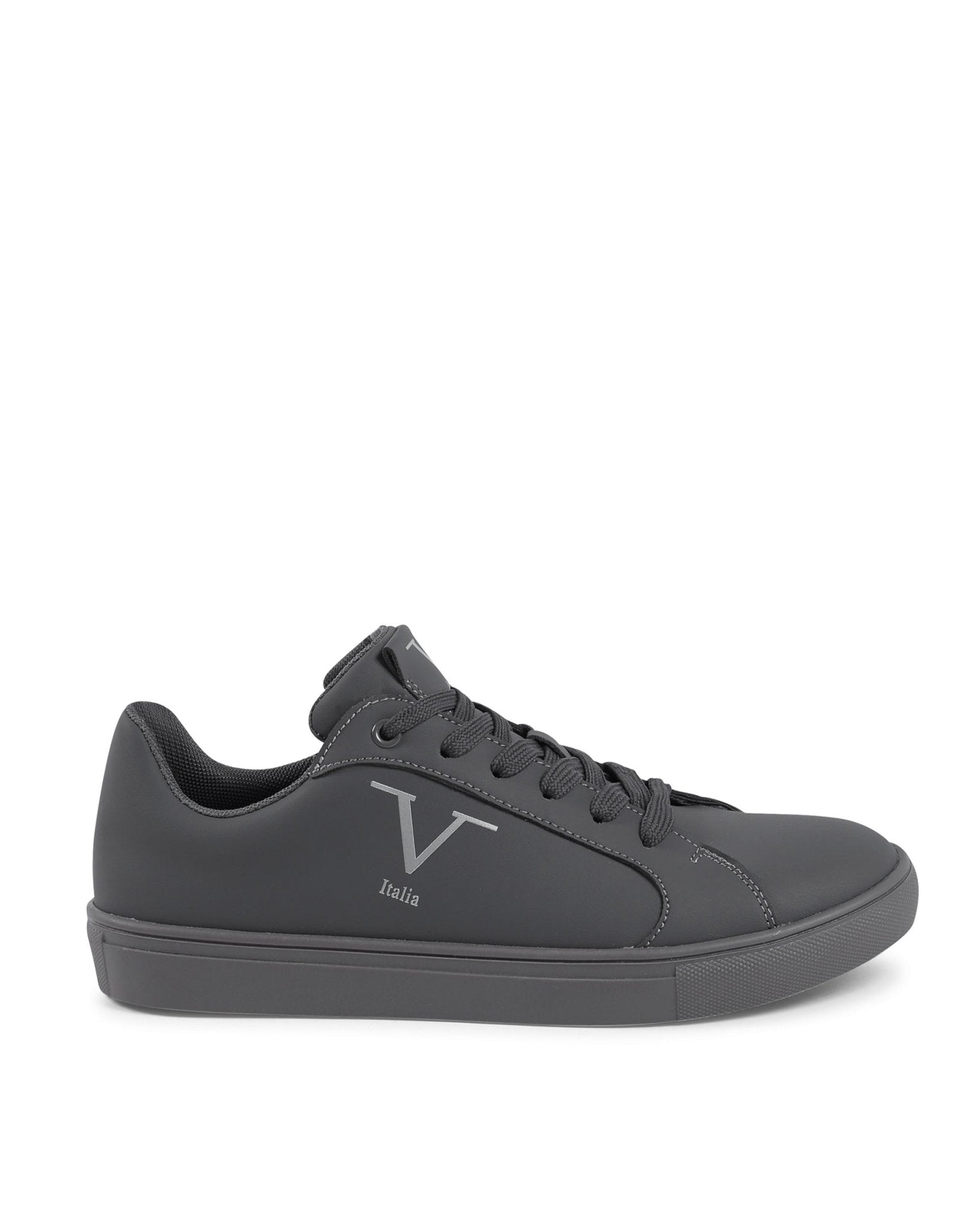 V Italia Women's Dark Grey Sneakers - Premium Synthetic Leather SNK 001 W PLASTER - Style Queenz