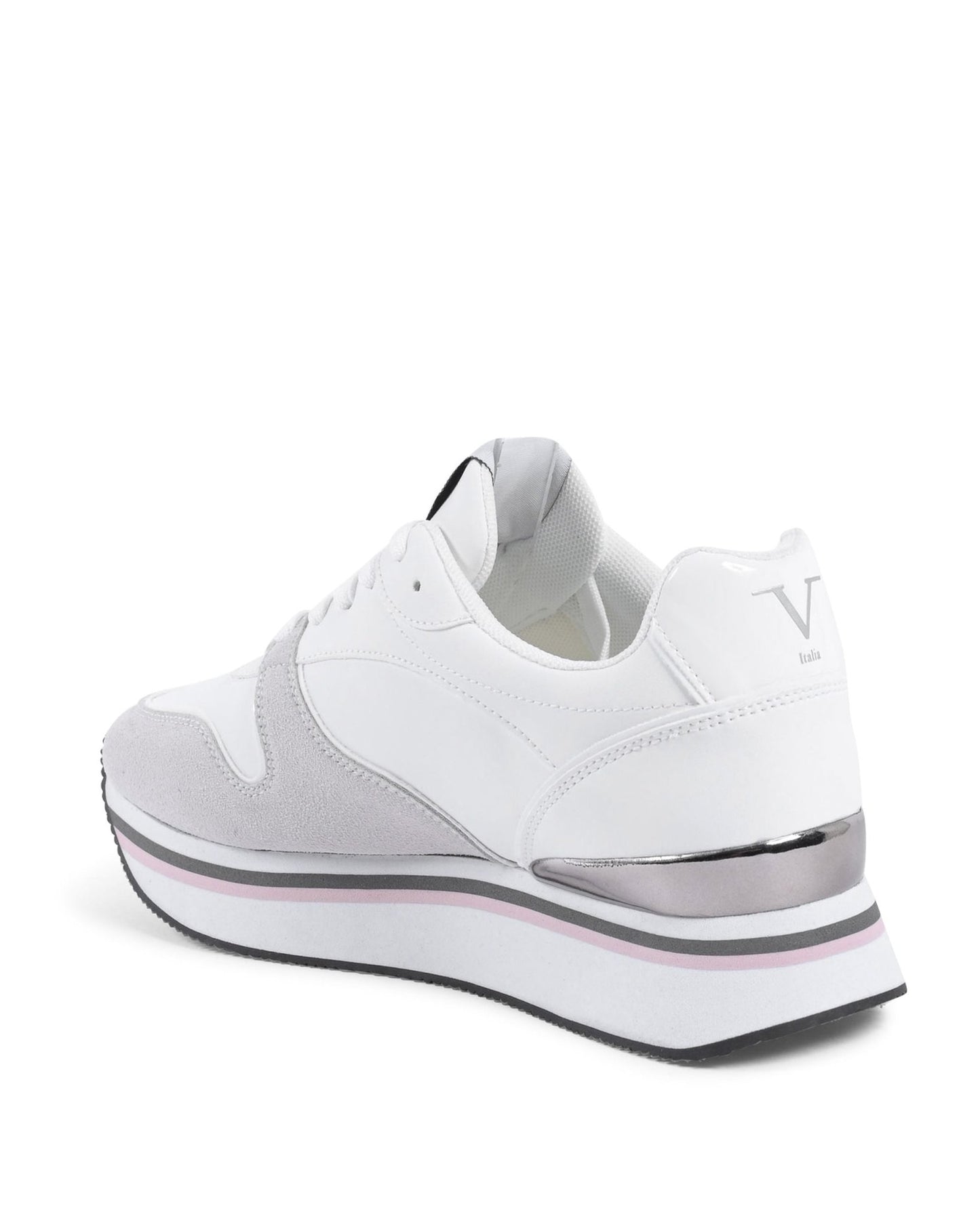 V Italia Women's Sneaker White - Premium Synthetic Leather Trainers - Style Queenz