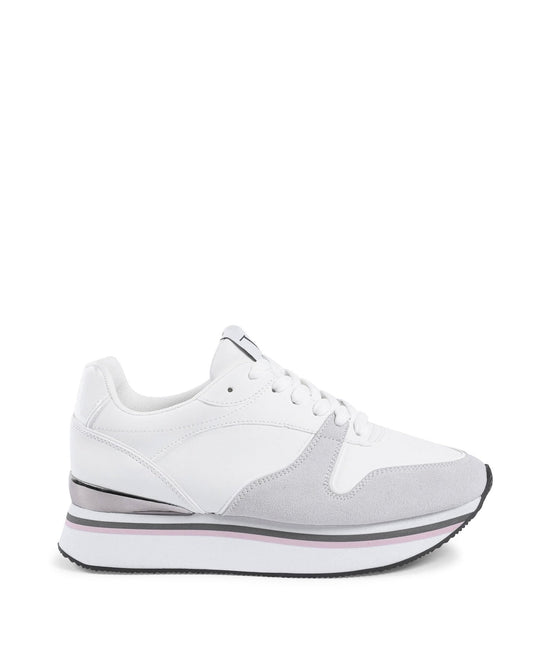 V Italia Women's Sneaker White - Premium Synthetic Leather Trainers - Style Queenz