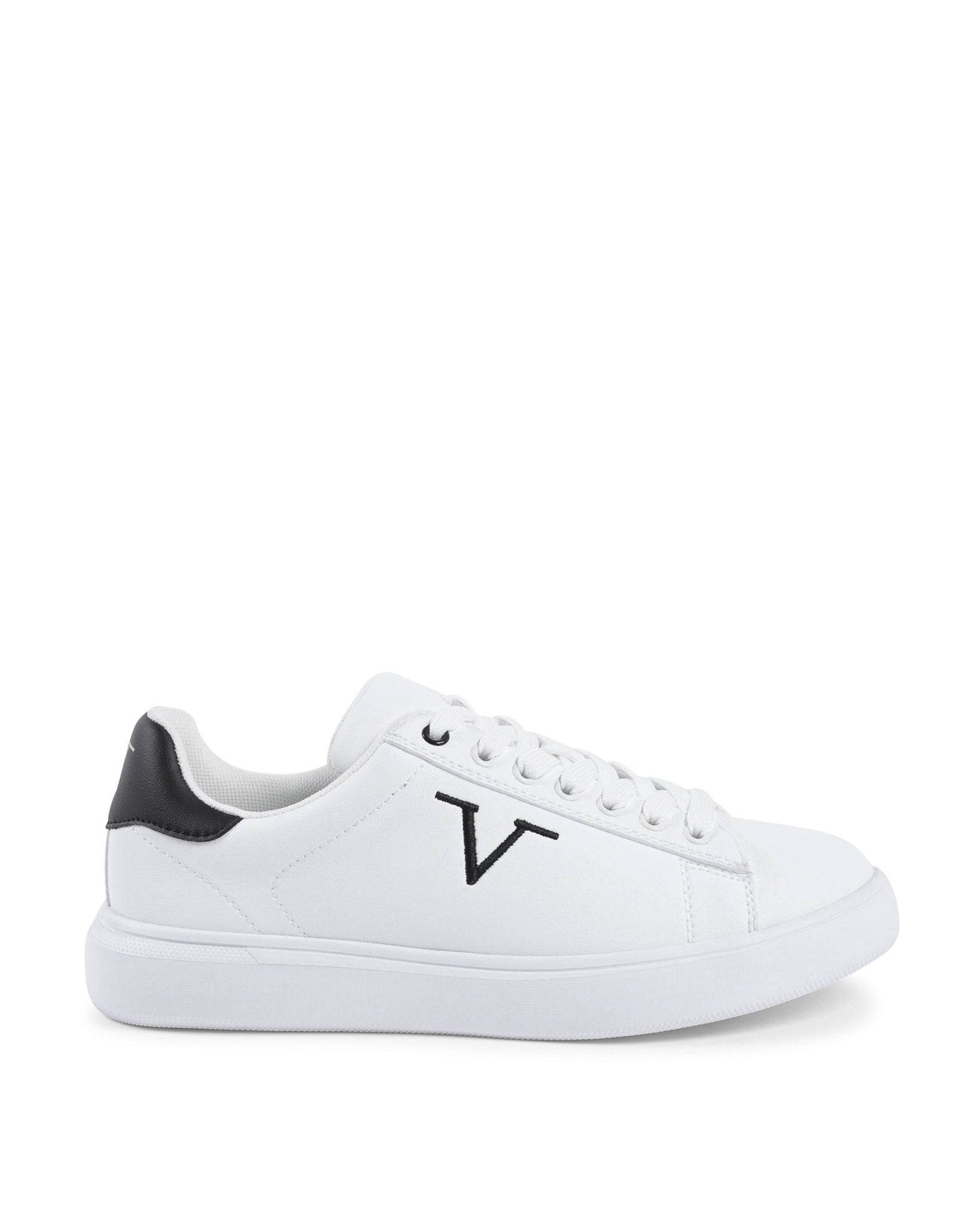 V Italia Women's White & Black Multicolor Sneakers - SNK 004 W Style - Style Queenz