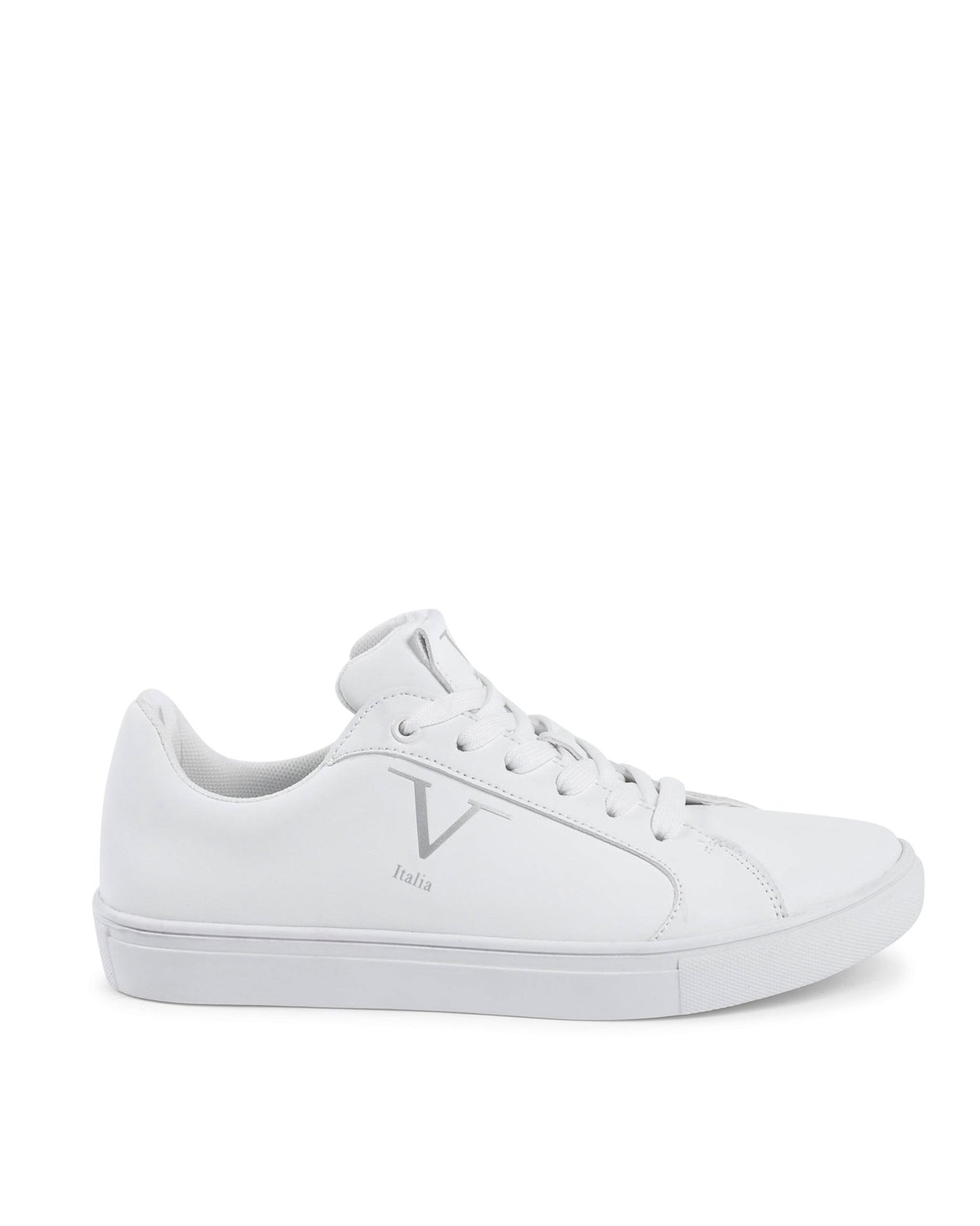 V Italia Women's White Sneakers - Premium Synthetic Leather SNK 001 W - Style Queenz