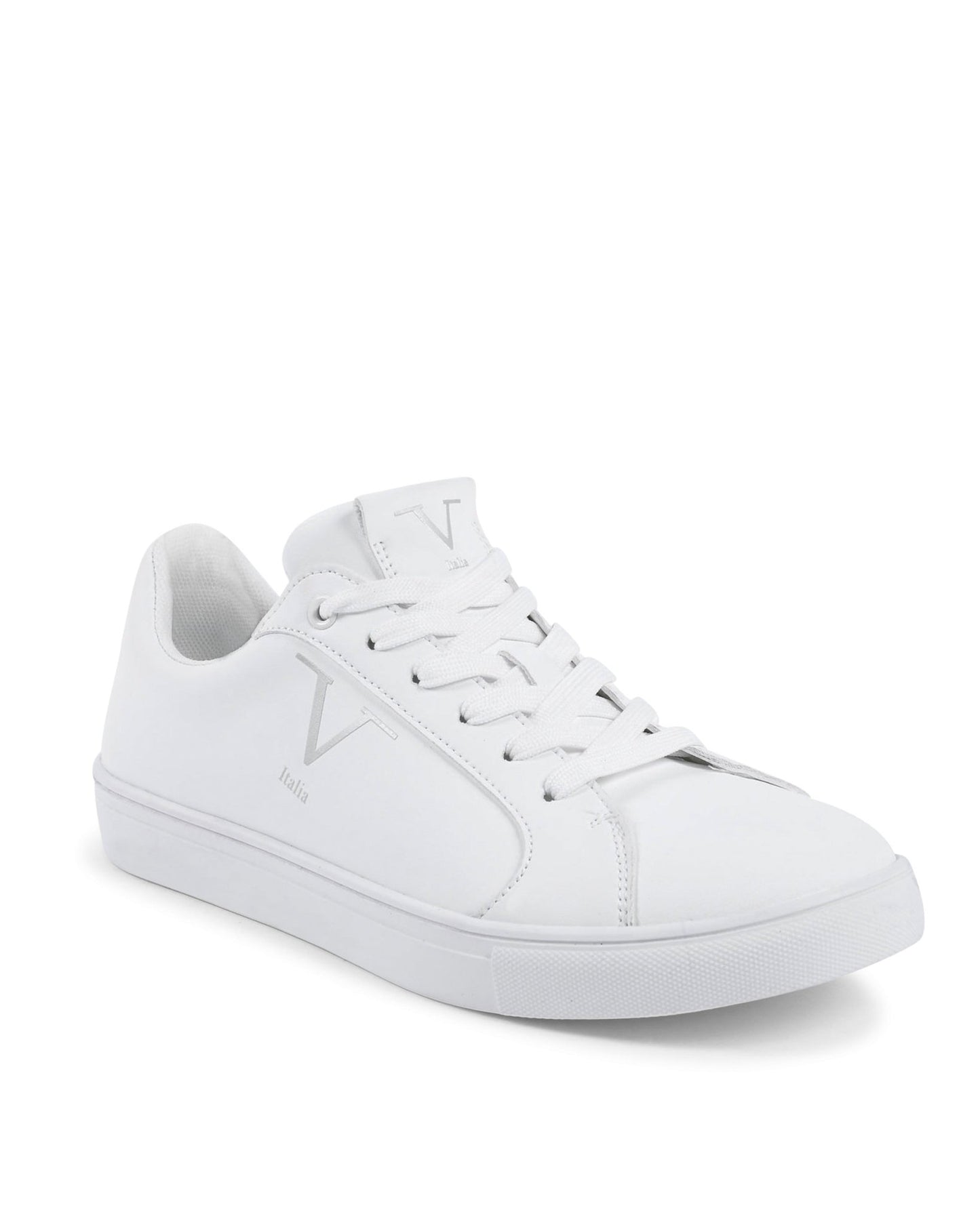 V Italia Women's White Sneakers - Premium Synthetic Leather SNK 001 W - Style Queenz