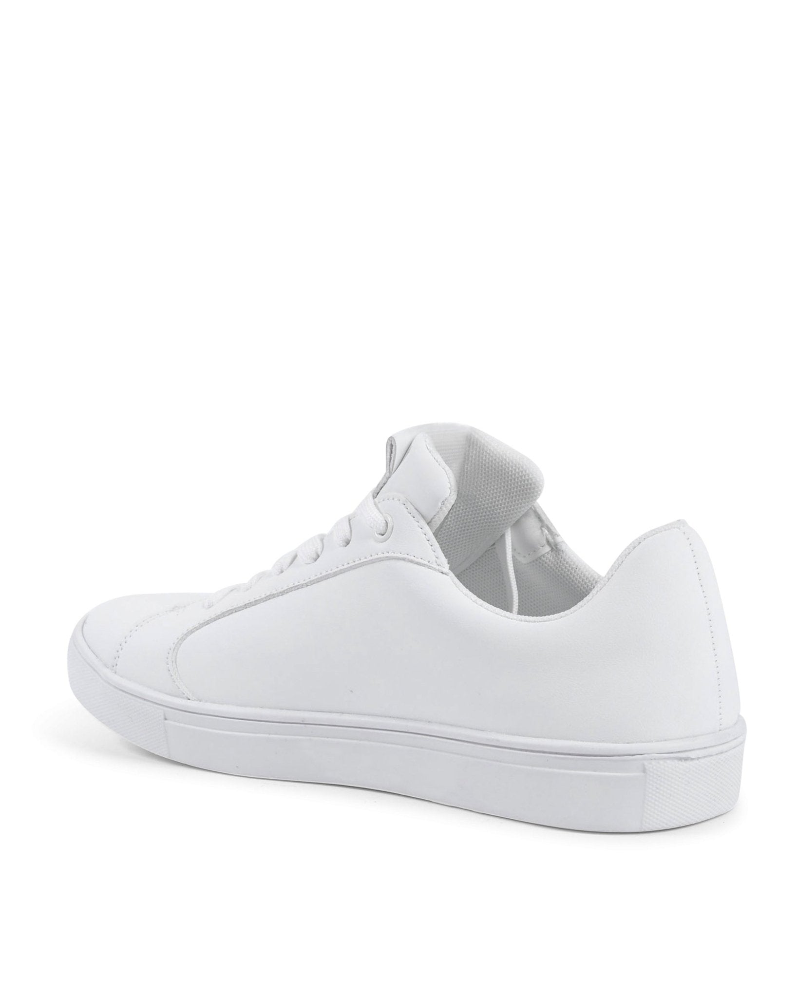 V Italia Women's White Sneakers - Premium Synthetic Leather SNK 001 W - Style Queenz