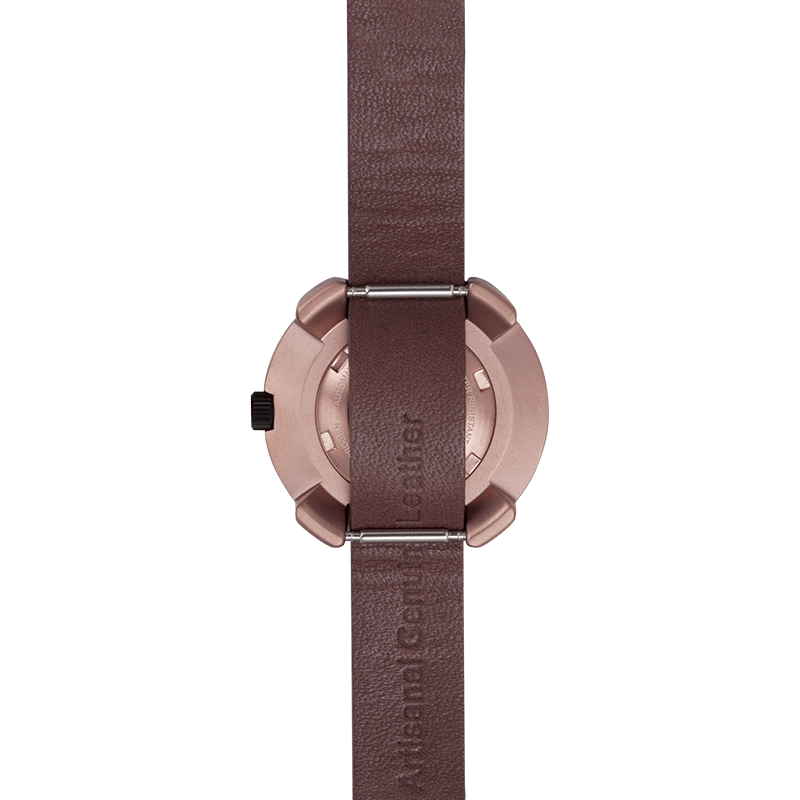 Vista Roman Rose Gold Watch - 29mm Brown Leather Strap Women's Timepiece - Style Queenz