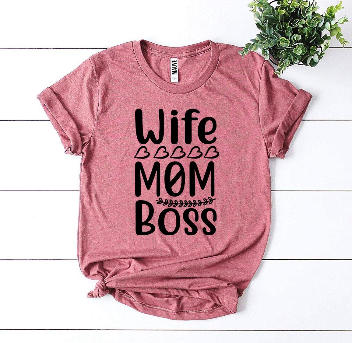 Wife Mom Boss T-Shirt - Empowering Women's Tee - Style Queenz