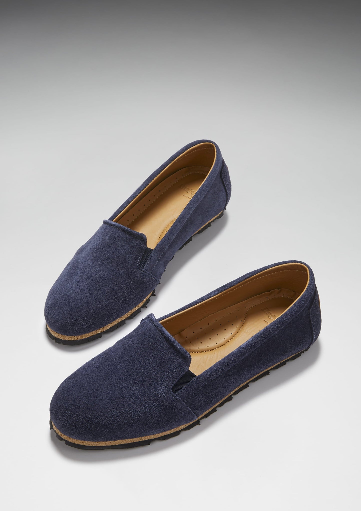 Navy Blue Suede Continental Espadrilles - Women's