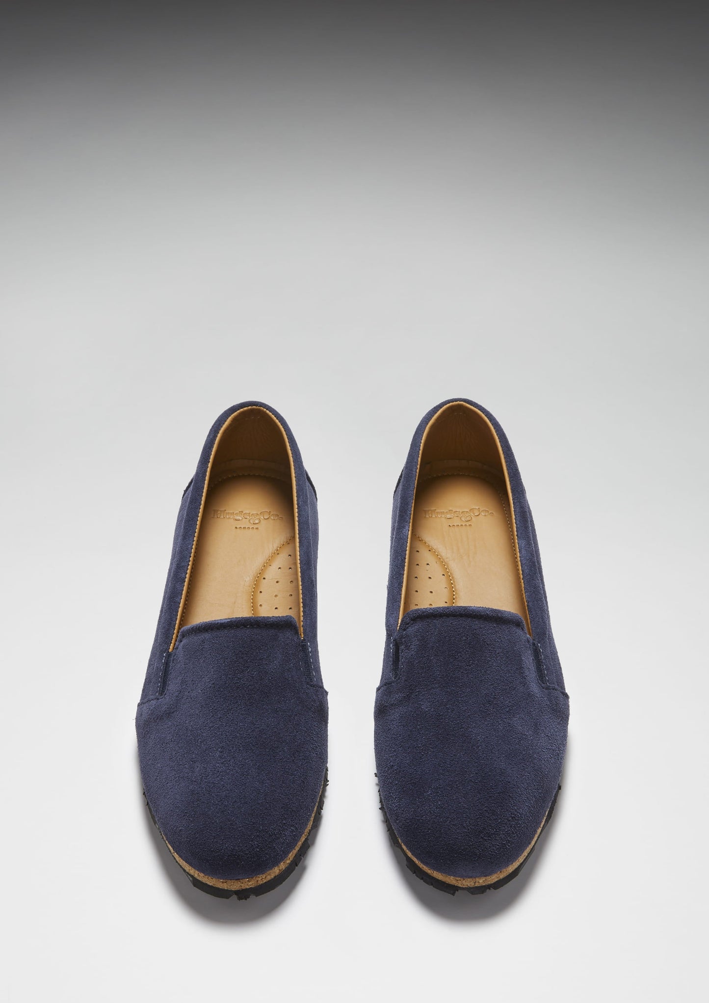 Navy Blue Suede Continental Espadrilles - Women's