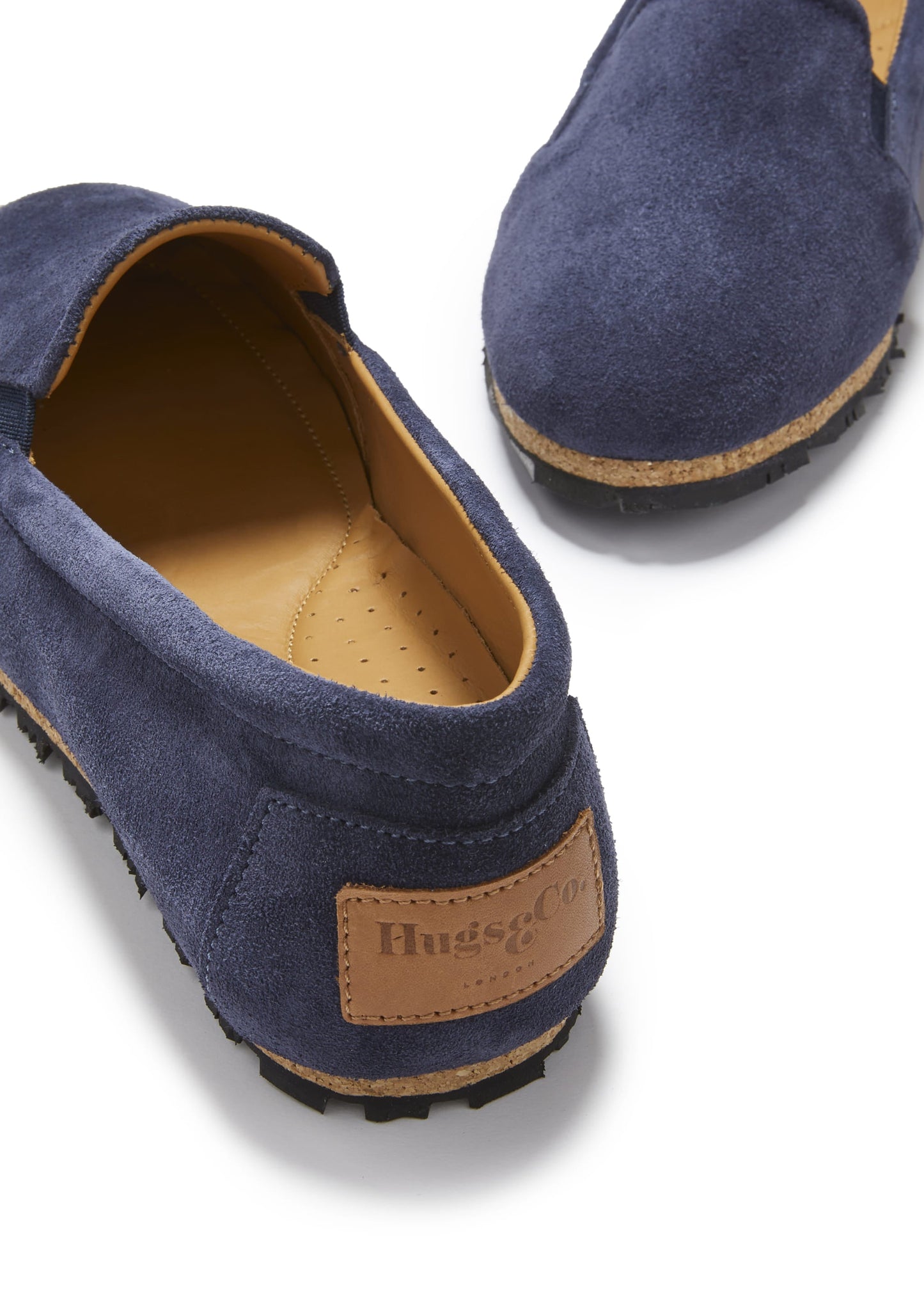 Navy Blue Suede Continental Espadrilles - Women's