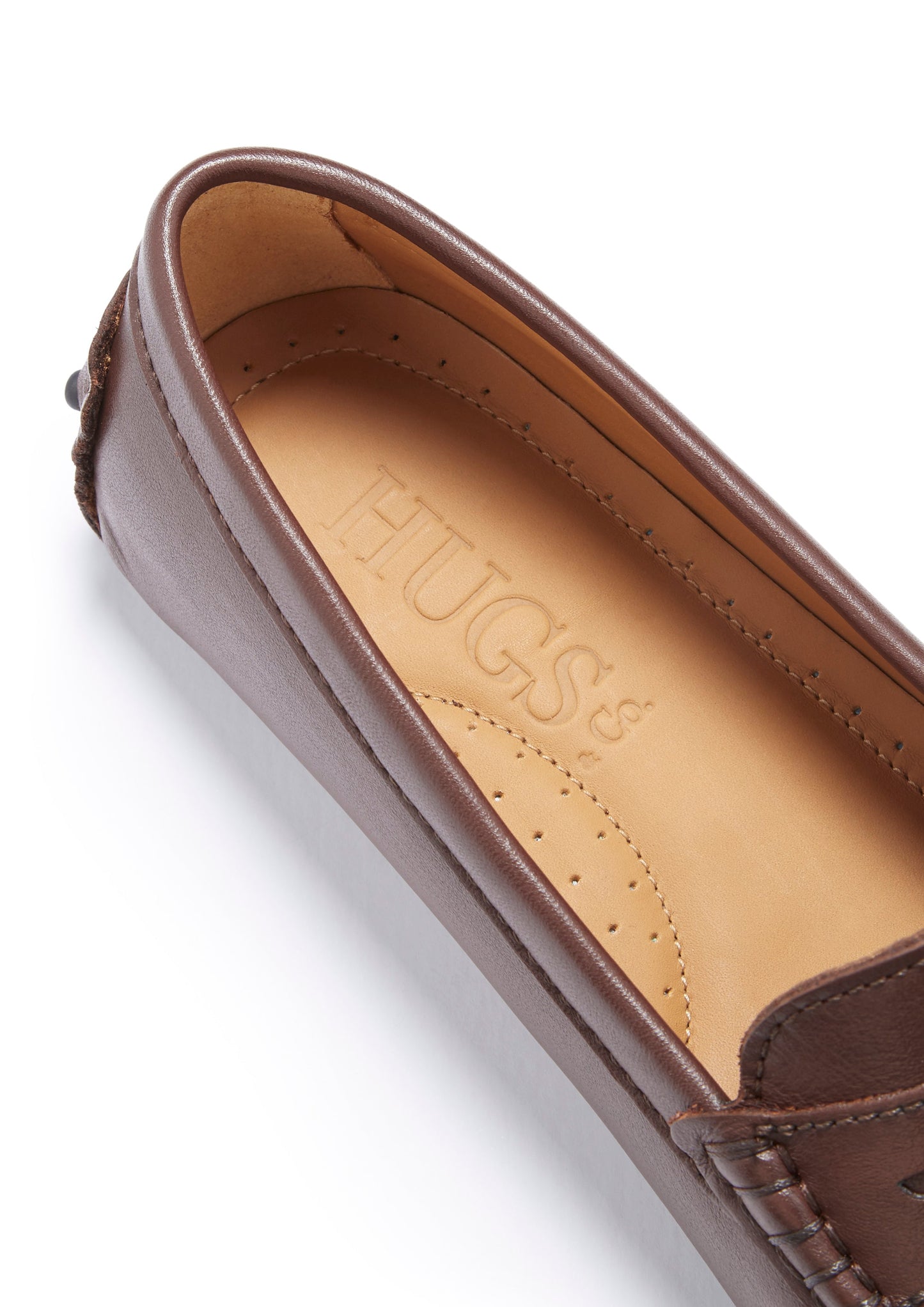 Brown Leather Penny Loafers - Women's Driving Shoes