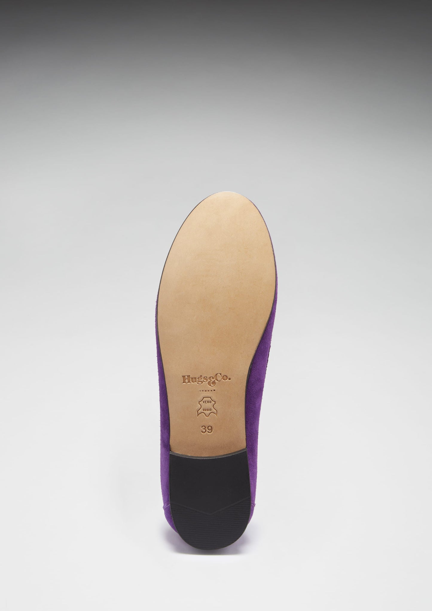 Purple Suede Penny Loafers - Women's Leather Sole
