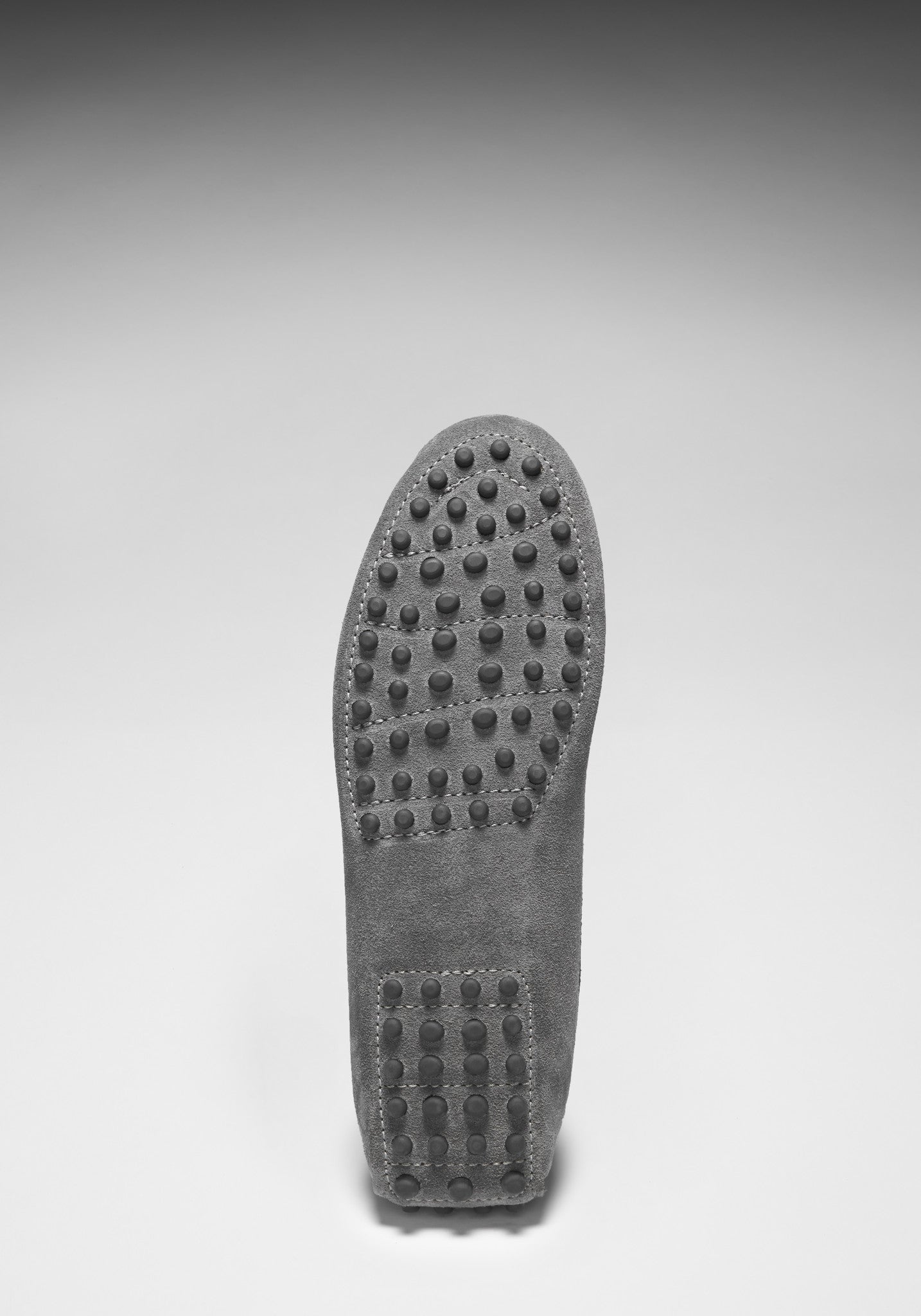 Women's Slate Grey Suede Penny Driving Loafers