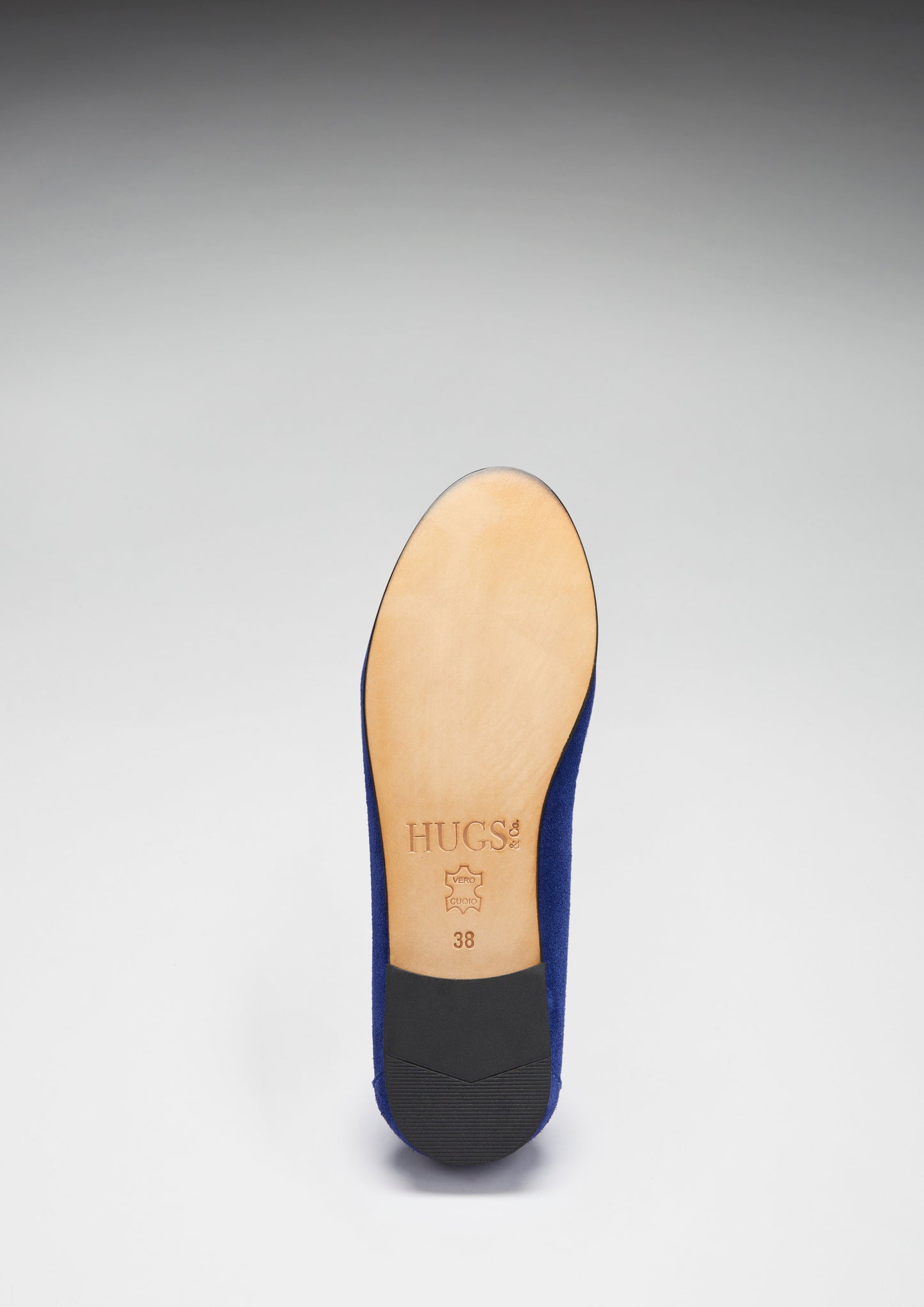 Women's Ink Blue Suede Leather Sole Penny Loafers