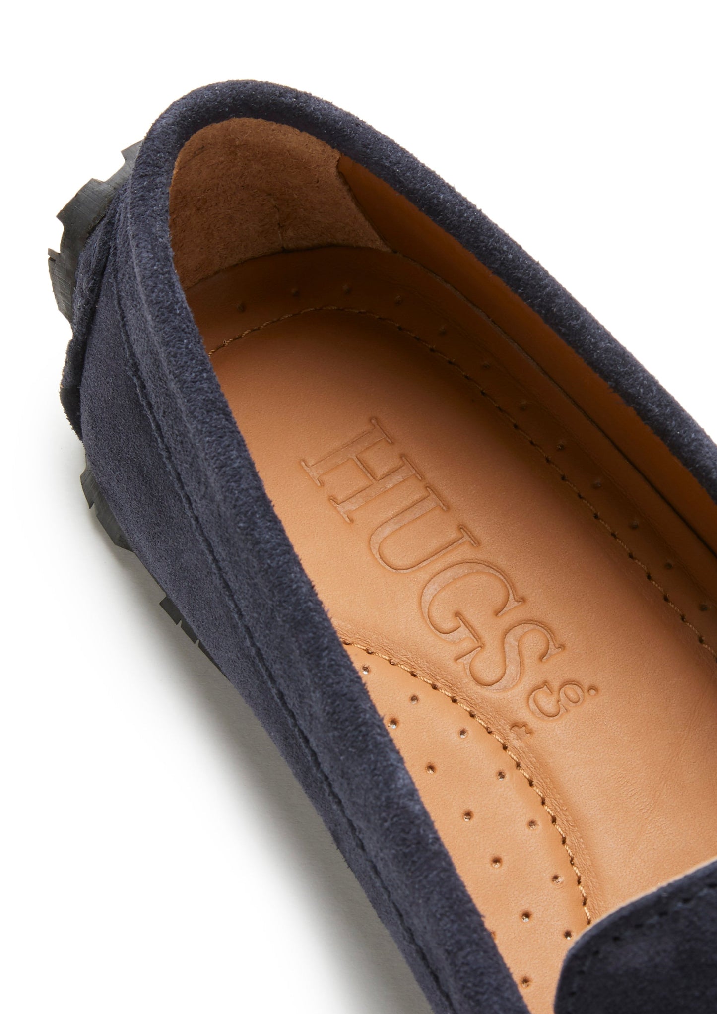 Women's Navy Blue Suede Eco Penny Loafers