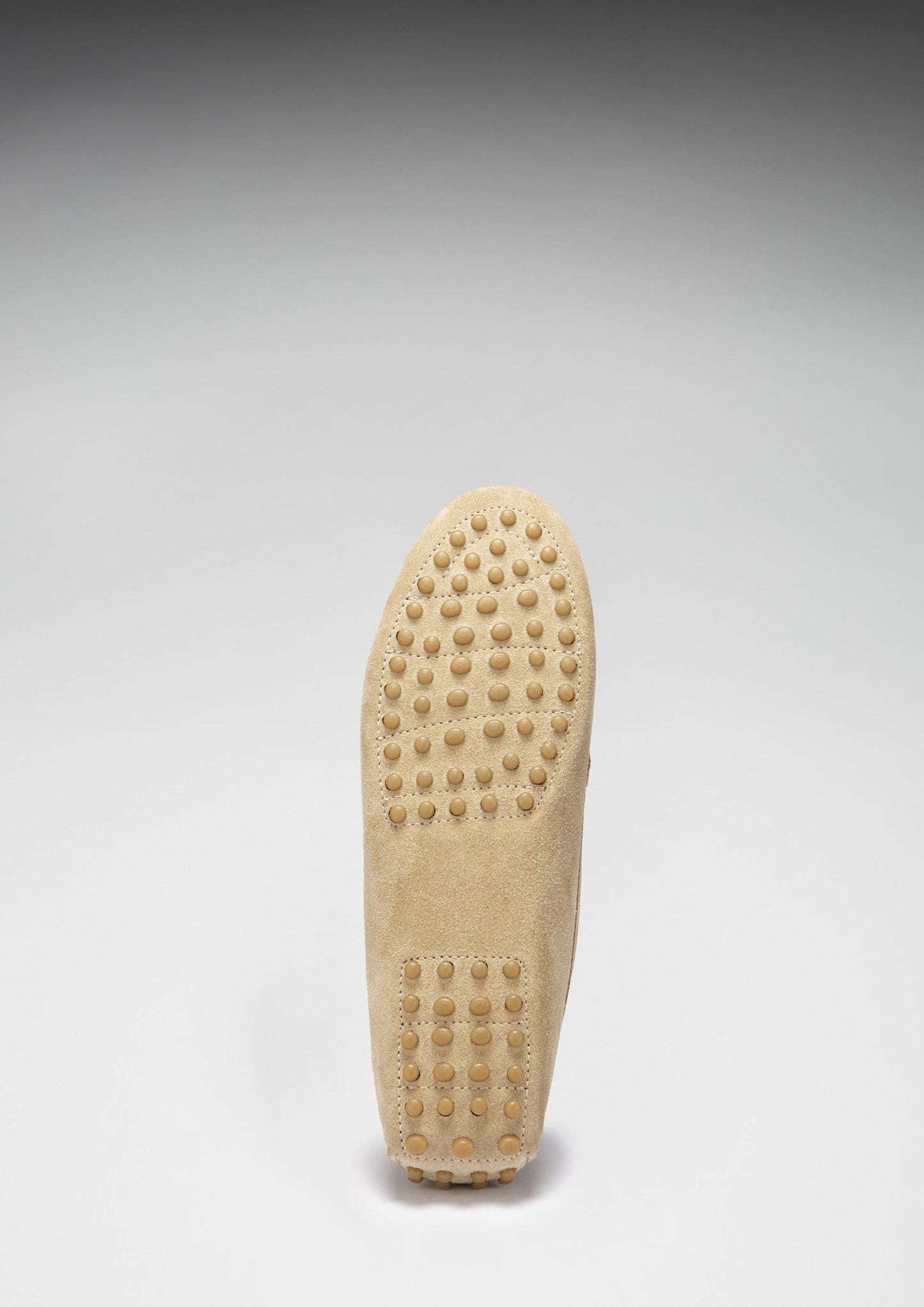 Women's Taupe Suede Penny Driving Loafers