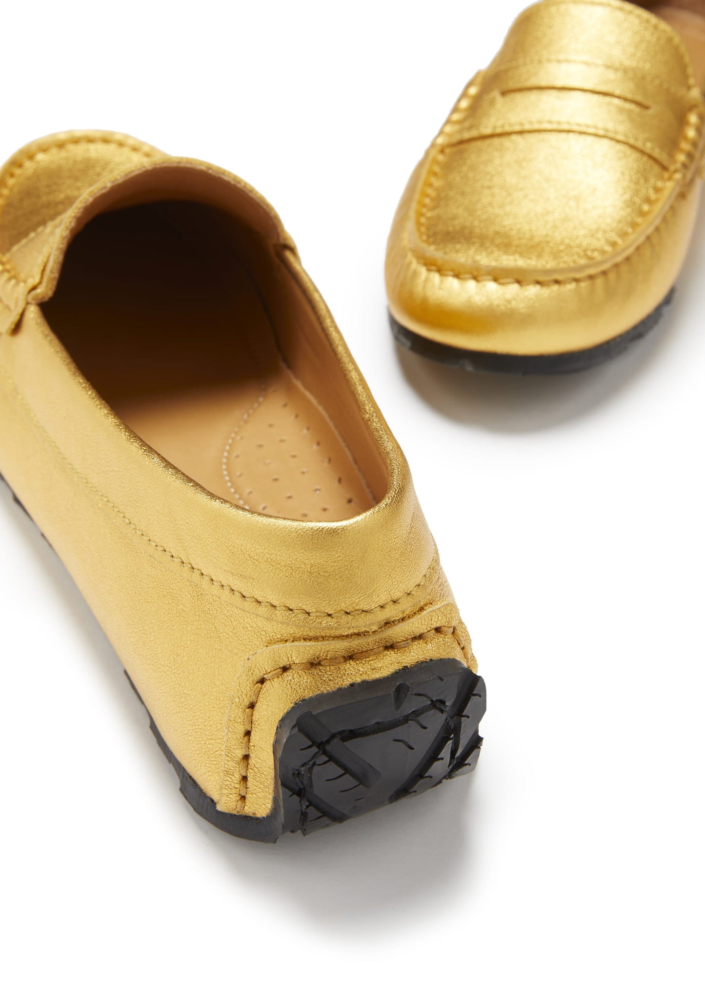 Women's Yellow Gold Eco Penny Loafers