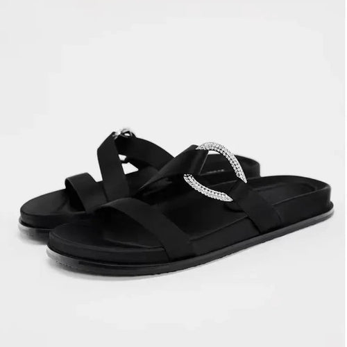 Women's Designer Chic Flat Sandals - Elegant Summer Footwear - Style Queenz