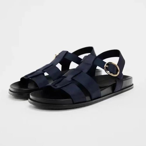 Women's Designer Chic Flat Sandals - Elegant Summer Footwear - Style Queenz