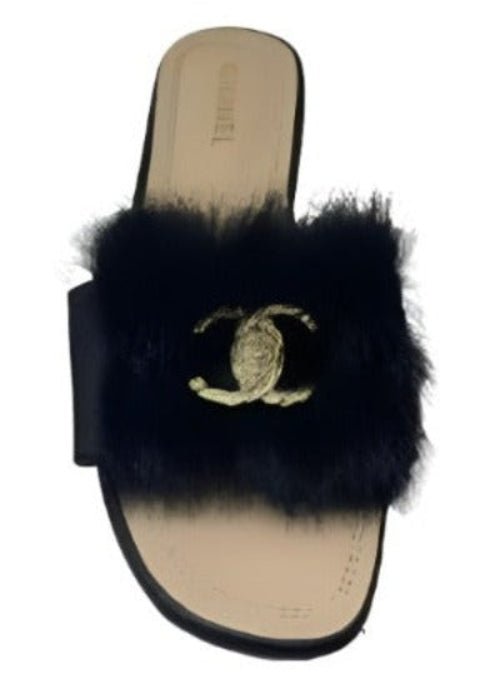 Women's Luxury Fur Slide Sandals - Designer Comfort | Genuine Leather Uppers - Style Queenz